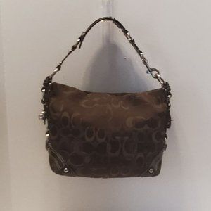 New Coach Carly Optic Signature Shoulder Bag F13980